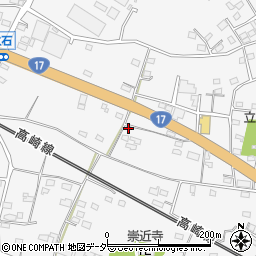 群馬県藤岡市立石1208周辺の地図