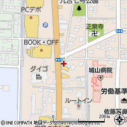 大黒屋質群馬太田店周辺の地図