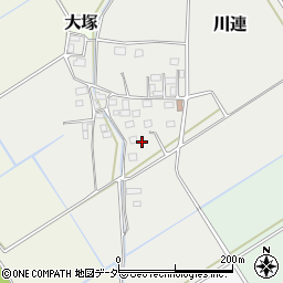 茨城県筑西市川連133周辺の地図