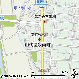 石川県加賀市山代温泉南町周辺の地図