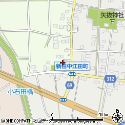 群馬県太田市新田高尾町2周辺の地図