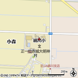 結城市立絹川小学校周辺の地図