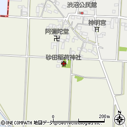 砂田稲荷神社周辺の地図