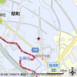 栃木県足利市県町1072周辺の地図