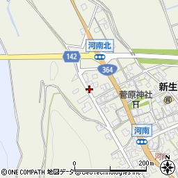 石川県加賀市河南町ワ周辺の地図