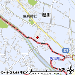 栃木県足利市県町1113周辺の地図