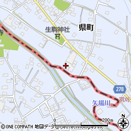 栃木県足利市県町1118周辺の地図
