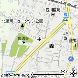 セブンイレブン藤岡森店周辺の地図