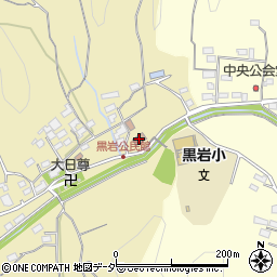 黒岩公民館周辺の地図