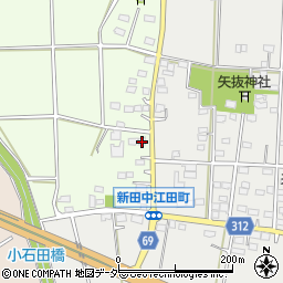 群馬県太田市新田高尾町53周辺の地図