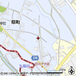 栃木県足利市県町1075周辺の地図