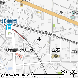 群馬県藤岡市立石582周辺の地図