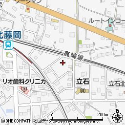 群馬県藤岡市立石583周辺の地図