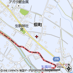 栃木県足利市県町1106周辺の地図