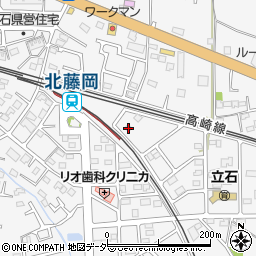 群馬県藤岡市立石577周辺の地図