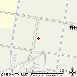 茨城県筑西市野田周辺の地図