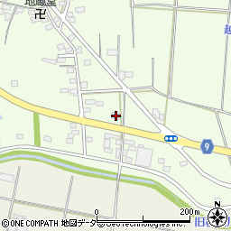 栃木県佐野市越名町125周辺の地図