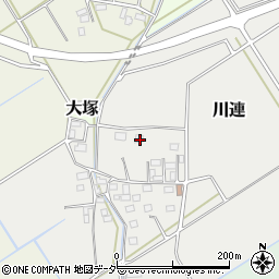 茨城県筑西市川連85-1周辺の地図