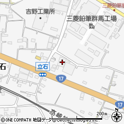 群馬県藤岡市立石1168-1周辺の地図