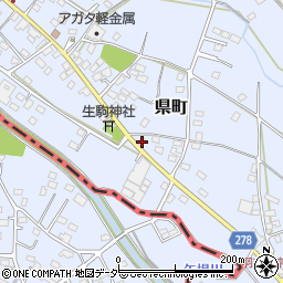 栃木県足利市県町1109周辺の地図