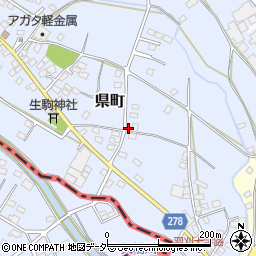 栃木県足利市県町1082周辺の地図