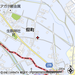 栃木県足利市県町1082-3周辺の地図