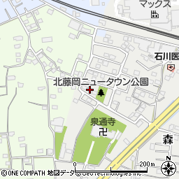 群馬県藤岡市森72周辺の地図