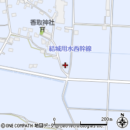 茨城県結城市鹿窪71周辺の地図