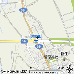 石川県加賀市河南町ヲ周辺の地図