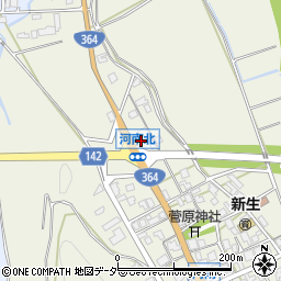 石川県加賀市河南町（ヲ）周辺の地図