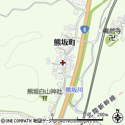石川県加賀市熊坂町ア周辺の地図