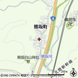 石川県加賀市熊坂町（ア）周辺の地図