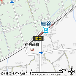 東武鉄道株式会社　細谷駅周辺の地図