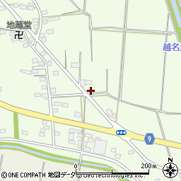 栃木県佐野市越名町128-3周辺の地図