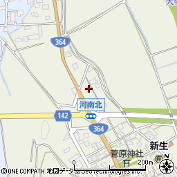 石川県加賀市河南町ル95-2周辺の地図
