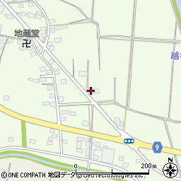 栃木県佐野市越名町128-17周辺の地図