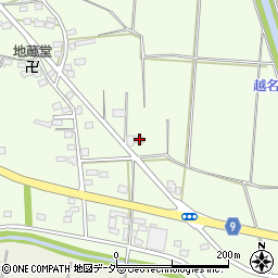 栃木県佐野市越名町128周辺の地図