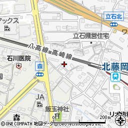 群馬県藤岡市立石667周辺の地図