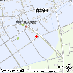 群馬県藤岡市森新田318-7周辺の地図