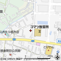 栃木県小山市横倉新田114周辺の地図