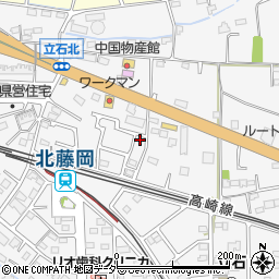 群馬県藤岡市立石622周辺の地図