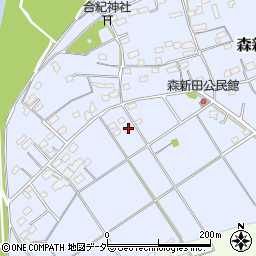 群馬県藤岡市森新田348周辺の地図