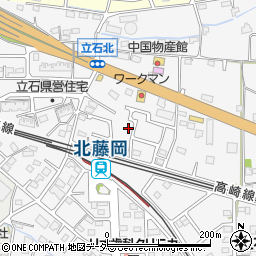 群馬県藤岡市立石627周辺の地図