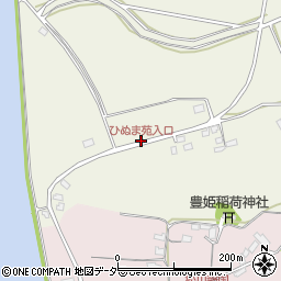 ひぬま苑入口周辺の地図