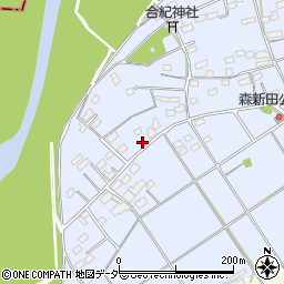 群馬県藤岡市森新田93周辺の地図