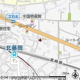 群馬県藤岡市立石611周辺の地図