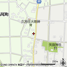 群馬県太田市新田高尾町79周辺の地図