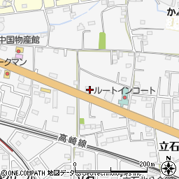 群馬県藤岡市立石736周辺の地図