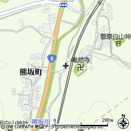 石川県加賀市熊坂町キ周辺の地図