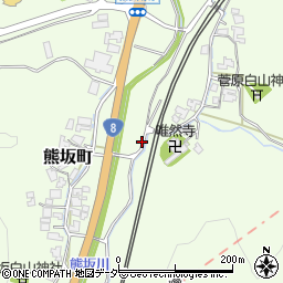 石川県加賀市熊坂町（キ）周辺の地図